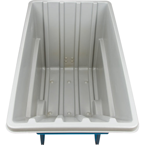 Chariot basculeur en acier, Polyéthylène, 1,1 vg³, Capacité de charge de 2000 lb - MN983