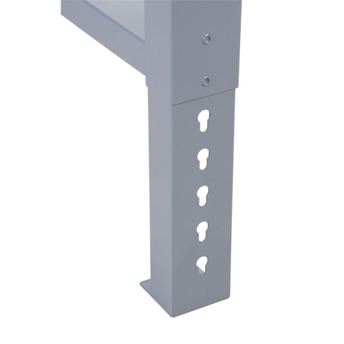 Pattes d'établi pour service industriel, Acier, 30" p x 34" h, Simple - MO932