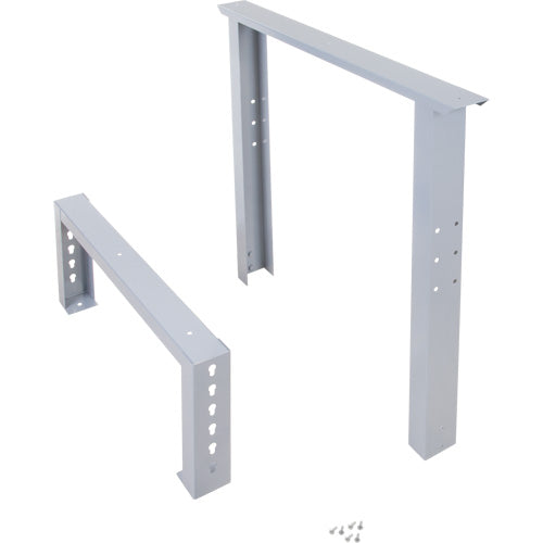 Pattes d'établi pour service industriel, Acier, 30" p x 34" h, Simple - MO932