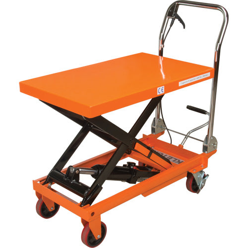 Hydraulic Scissor Lift Table, 32" L x 19-3/4" W, Steel, 660 lb Capacity - MP006