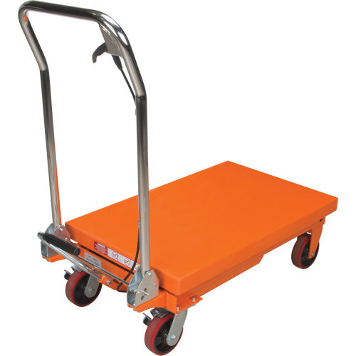 Hydraulic Scissor Lift Table, 32" L x 19-3/4" W, Steel, 660 lb Capacity - MP006