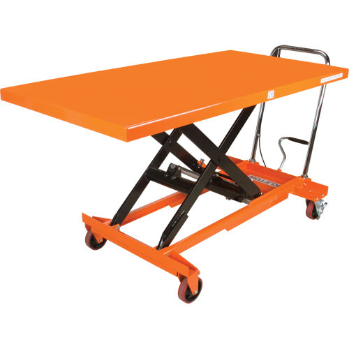 Table élévatrice à ciseaux hydraulique, 63" lo x 31-1/2" la, Acier, Capacité 1100 lb - MP009