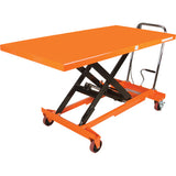 Table élévatrice à ciseaux hydraulique, 63" lo x 31-1/2" la, Acier, Capacité 1100 lb - MP009