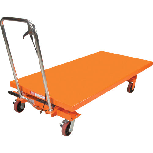 Table élévatrice à ciseaux hydraulique, 63" lo x 31-1/2" la, Acier, Capacité 1100 lb - MP009