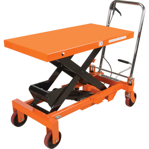 Hydraulic Scissor Lift Table, 39-1/2" L x 20" W, Steel, 1650 lb Capacity - MP010