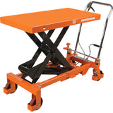 Table élévatrice à ciseaux hydraulique, 40" lo x 20 " la, Acier, Capacité 2200 lb - MP011