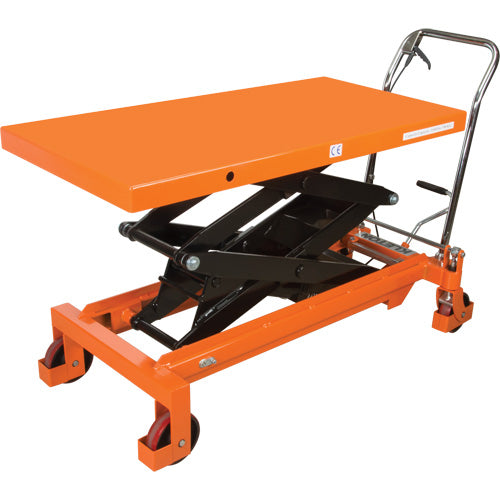 Table élévatrice à ciseaux hydraulique, 48" lo x 24" la, Acier, Capacité 1540 lb - MP012