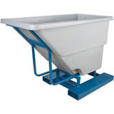 Self-dumping containers, Polyethylene, 5/8 yd³, Gray - MP155