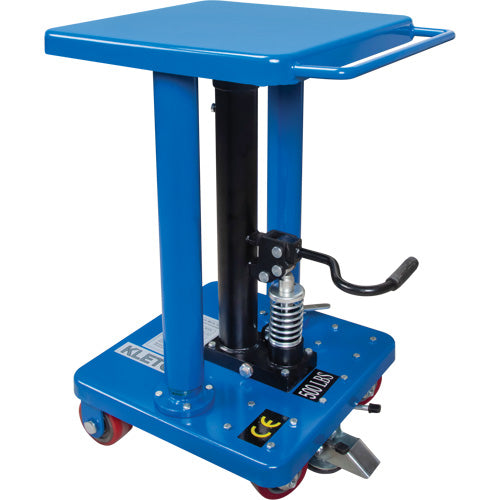 Table de travail hydraulique, 18'' lo x 18'' la, Acier, Capacité 500 lb - MP535