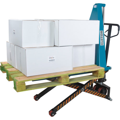 Manual Scissor Lift, 20-1/4" L x 45-1/4" W, Steel, 3300 lb Capacity - MP565
