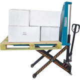 Manual Scissor Lift, 20-1/4" L x 45-1/4" W, Steel, 3300 lb Capacity - MP565