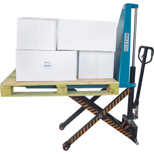 Manual Scissor Lift, 45-1/4" L x 27" W, Steel, 3300 lb Capacity - MP566