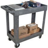 Chariot utilitaire pour l'entretien, 2 tiers, 16-1/2" x 32-1/2" x 34-1/2", Capacité 550 lb - MP640