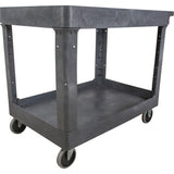 Chariot utilitaire pour l'entretien, 2 tiers, 24-5/8" x 32-1/2" x 40", Capacité 550 lb - MP641