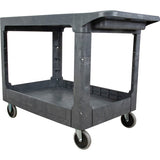 Chariot utilitaire pour l'entretien avec tablette plate, 2 tiers, 25-1/4" x 32-1/4" x 44", Capacité 550 lb - MP642