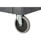 Chariot utilitaire pour l'entretien avec tablette plate, 2 tiers, 25-1/4" x 32-1/4" x 44", Capacité 550 lb - MP642