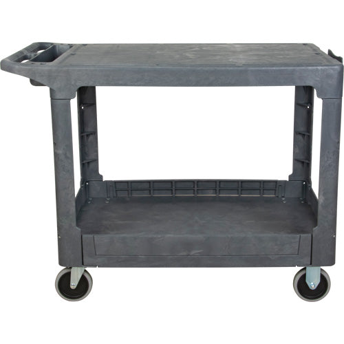 Chariot utilitaire pour l'entretien avec tablette plate, 2 tiers, 25-1/4" x 32-1/4" x 44", Capacité 550 lb - MP642