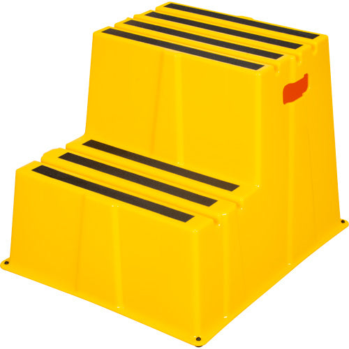 Escabeau industriel, 2 marches, 26" x 22-7/16" x Hauteur 19-11/16" - MP771