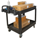 Chariot utilitaire, 2 tiers, 25-5/8" x 33-1/2" x 43-3/4", Capacité 550 lb - MP997