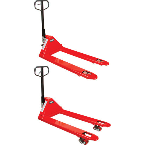 Hydraulic Pallet Truck, Steel, 48" L x 27" W, 5500 lb Capacity - MQ053