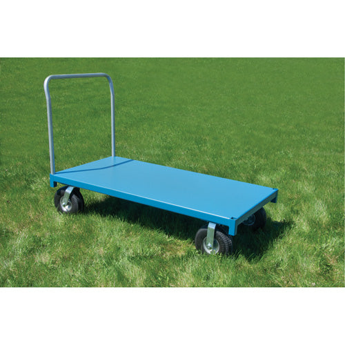  Chariot à plateforme pour l'extérieur, 96" lo x 48" la x Capacité 1200 lb, Roues en Anticrevaison - MQ154