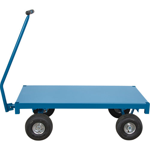 Chariot de ramassage à plateforme pour l'extérieur, 30" la x 60" la x Capacité 1000 lb - MQ156