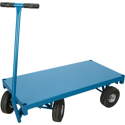 Chariot de ramassage à plateforme pour l'extérieur, 30" la x 60" la x Capacité 1000 lb - MQ156