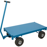 Chariot de ramassage à plateforme pour l'extérieur, 30" la x 60" la x Capacité 1000 lb - MQ156