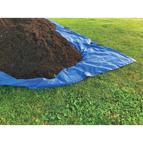 Bâche, Standard, Bleu, 24' x 12' x 4 mils - NN382