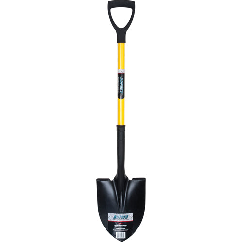 Round shovels, Hardened steel blade, Fiberglass, D-grip handle - NJ093