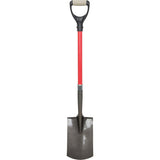 Heavy Duty Shovels, Fiberglass, Carbon Steel Blade, D-Grip Handle, 30-1/2" Length - NJ143