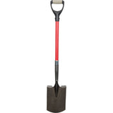 Heavy Duty Shovels, Fiberglass, Carbon Steel Blade, D-Grip Handle, 30-1/2" Length - NJ143