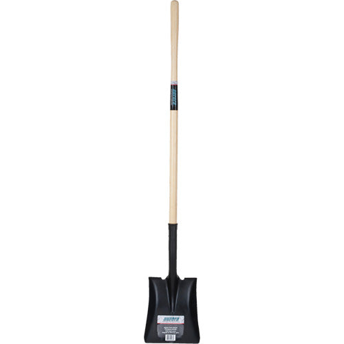 Square Shovel, Hardwood, Hardened Steel Blade, Straight Handle, 48" Length - NN246