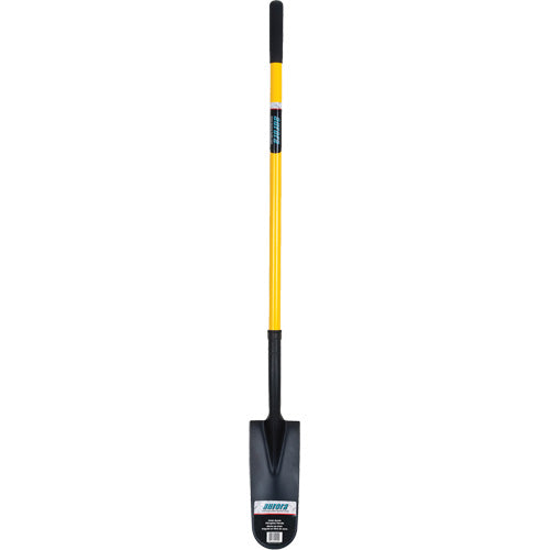 Drain Scoop, Hardened Steel, 14" x 6" Blade, 46" L, Straight Handle - NN249