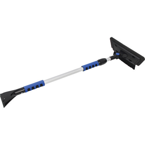 Snow Brush, Telescopic, CAV/E Foam Blade, 48" Length, Black/Blue - NN434