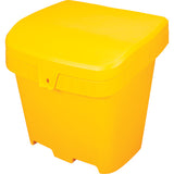 Salt and Sand Container, With Hasp, 21" x 27" x 26", 4.24 cu ft, Yellow - NO614