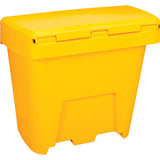 Salt and Sand Container, With Hasp, 21" x 27" x 26", 4.24 cu ft, Yellow - NO614