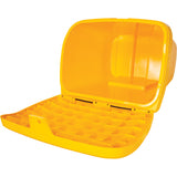 Salt and Sand Container, With Hasp, 21" x 27" x 26", 4.24 cu ft, Yellow - NO614