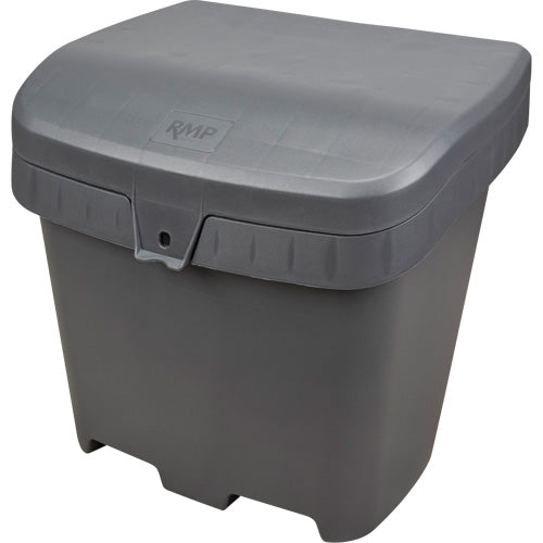 Salt and Sand Container, With Hasp, 21" x 27" x 26", 4.24 cu ft, Gray - NO615