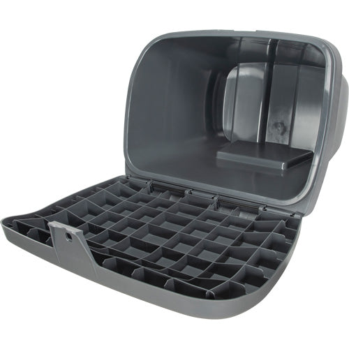 Salt and Sand Container, With Hasp, 21" x 27" x 26", 4.24 cu ft, Gray - NO615