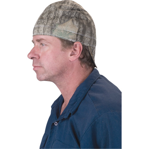Bonnet de soudeur en tissu résistant avec motif décoratif pour protection