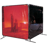 Welding Screen and Frame, Orange, 6' x 6' - NT890