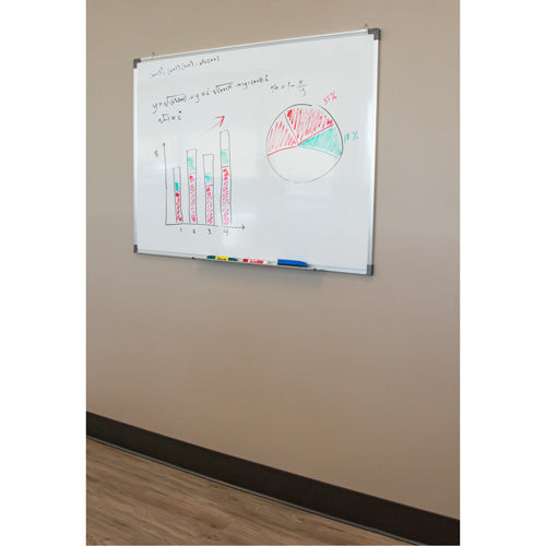 Whiteboards, Non-magnetic, 72" W x 48" H - ON533
