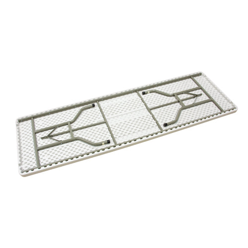 Folding Table, Rectangular, 96" W x 30" L, Polyethylene, White - ON600