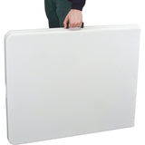 Folding Table, Rectangular, 72" W x 30" L, Polyethylene, White - ON601