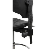 Sturdy and Ergonomic Stool, Stationary, Adjustable, 39” - 48”, Polyurethane Seat, Black - OR066
