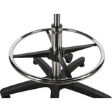 Sturdy and Ergonomic Stool, Stationary, Adjustable, 39” - 48”, Polyurethane Seat, Black - OR066