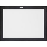 Black MDF Framed Whiteboard, Dry Erase/Magnetic, 24" W x 18" H - OR130