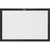 Black MDF Framed Whiteboard, Dry Erase/Magnetic, 36" W x 24" H - OR131