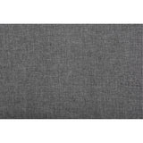 Chaise pliante de luxe en tissu rembourrée, Acier, Gris, Capacité 300 lb - OR434